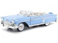 Cochesdemetal.es 1958 Chevrolet Impala Roadster Azul Claro 1:18 Motor Max 73112