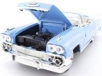 Cochesdemetal.es 1958 Chevrolet Impala Roadster Azul Claro 1:18 Motor Max 73112