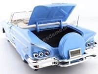 Cochesdemetal.es 1958 Chevrolet Impala Roadster Azul Claro 1:18 Motor Max 73112