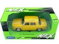 Cochesdemetal.es 1967 Renault 8 R8 Gordini 1100 Amarillo/Blanco 1:24 Welly 24015