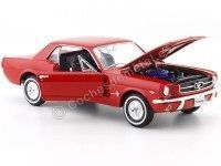 Cochesdemetal.es 1964 Ford Mustang 1/2 Coupe Rojo 1:24 Welly 22451