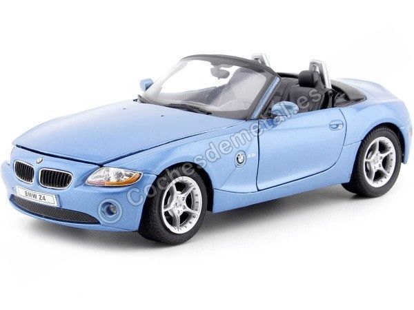 Cochesdemetal.es 2003 BMW Z4 Cabrio Azul Metalizado 1:24 Welly 22421