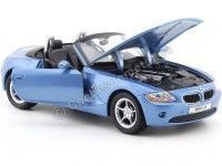 Cochesdemetal.es 2003 BMW Z4 Cabrio Azul Metalizado 1:24 Welly 22421