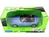 Cochesdemetal.es 2003 BMW Z4 Cabrio Azul Metalizado 1:24 Welly 22421