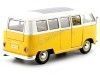 Cochesdemetal.es 1963 Volkswagen VW T1 Bus Amarillo/Beige 1:24 Welly 22095