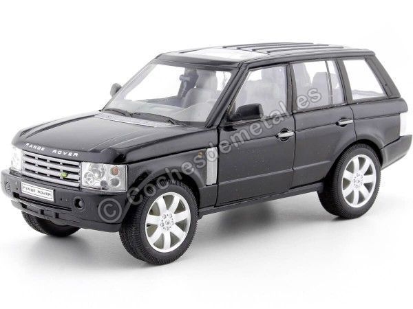 Cochesdemetal.es 2003 Land Rover Range Rover Negro 1:24 Welly 22415