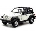 Cochesdemetal.es 2007 Jeep Wrangler Rubicon Cabrio Blanco 1:24 Welly 22489