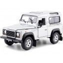 Cochesdemetal.es 2010 Land Rover Defender 90 TDI Gris 1:24 Welly 22498