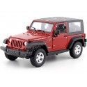 Cochesdemetal.es 2007 Jeep Wrangler Rubicon Techo Rígido Rojo 1:24 Welly 22489