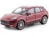 Cochesdemetal.es 2014 Porsche Macan Turbo Rojo Metalizado 1:24 Welly 24047