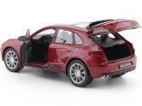 Cochesdemetal.es 2014 Porsche Macan Turbo Rojo Metalizado 1:24 Welly 24047