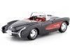 Cochesdemetal.es 1957 Chevrolet Corvette Convertible Negro/Rojo 1:24 Welly 29393