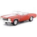 Cochesdemetal.es 1971 Chevrolet Chevelle SS 454 Convertible Orange 1:24 Welly 22089