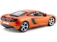 Cochesdemetal.es 2016 McLaren MP4-12C Naranja Metalizado 1:24 Bburago 21074