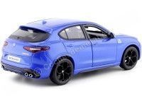 Cochesdemetal.es 2017 Alfa Romeo Stelvio Azul Metalizado 1:24 Bburago 21086