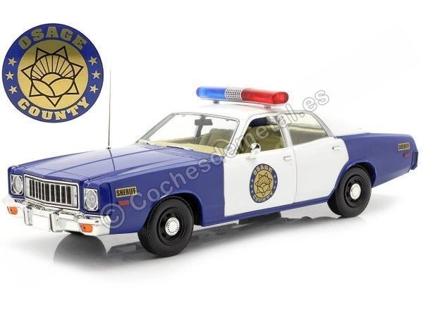 Cochesdemetal.es 1975 Plymouth Fury Police "Osage County Sheriff" 1:18 Greenlight 19096