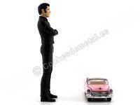 Cochesdemetal.es 1955 Cadillac Fleetwood Series 1:64 + Elvis Figure 1:18 Greenlight 29898