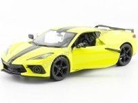 Cochesdemetal.es 2020 Chevrolet Corvette Stingray Coupe Z51 Amarillo 1:24 Maisto 31527