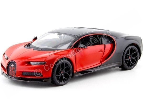 Cochesdemetal.es 2018 Bugatti Chiron Sport 1500 W16 Italian Red 1:24 Maisto 31524