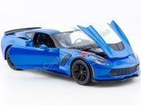 Cochesdemetal.es 2017 Chevrolet Corvette Grand Sport Azul 1:24 Maisto 31516