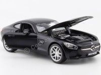 Cochesdemetal.es 2015 Mercedes-Benz AMG GT V8 C190 Turbo Matte Black Series 1:24 Maisto 31134