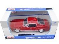 Cochesdemetal.es 1967 Ford Mustang GT Fastback Rojo 1:24 Maisto 31260