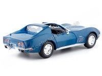 Cochesdemetal.es 1970 Chevrolet Corvette C3 T-Top Azul Metalizado 1:24 Maisto 31202