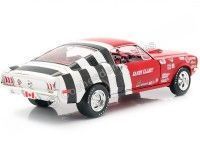 Cochesdemetal.es 1968 Ford Mustang Fastback "Sandy Elliot" Rojo/Blanco 1:18 Auto World AW259