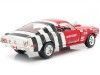 Cochesdemetal.es 1968 Ford Mustang Fastback "Sandy Elliot" Rojo/Blanco 1:18 Auto World AW259