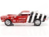 Cochesdemetal.es 1968 Ford Mustang Fastback "Sandy Elliot" Rojo/Blanco 1:18 Auto World AW259