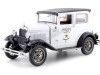 Cochesdemetal.es 1931 Ford Model A Tudor Police Car Blanco/Negro 1:18 Sun Star 6108