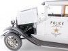 Cochesdemetal.es 1931 Ford Model A Tudor Police Car Blanco/Negro 1:18 Sun Star 6108