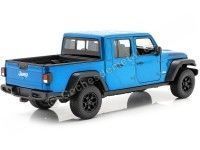 Cochesdemetal.es 2007 Jeep Gladiator Rubicon Pickup Blue Metallic 1:27 Welly 24103