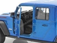 Cochesdemetal.es 2007 Jeep Gladiator Rubicon Pickup Blue Metallic 1:27 Welly 24103