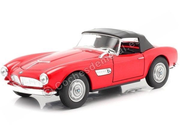 Cochesdemetal.es 1956 BMW 507 Soft Top Rojo 1:24 Welly 24097