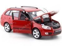 Cochesdemetal.es 2009 Skoda Fabia Combi II Rojo 1:24 Welly 22519
