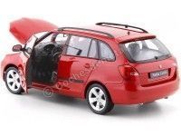 Cochesdemetal.es 2009 Skoda Fabia Combi II Rojo 1:24 Welly 22519