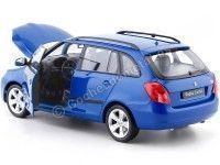 Cochesdemetal.es 2009 Skoda Fabia Combi II Azul Metalizado 1:24 Welly 22519