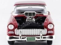 Cochesdemetal.es 1955 Chevrolet Bel Air Hard Top Custom Burdeos Bicapa 1:18 Motor Max 79002