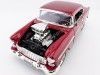 Cochesdemetal.es 1955 Chevrolet Bel Air Hard Top Custom Burdeos Bicapa 1:18 Motor Max 79002