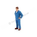 Cochesdemetal.es Figura de Resina "Mechanic John Inspecting" 1:18 American Diorama 77444