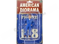 Cochesdemetal.es Figura de Resina "Mechanic John Inspecting" 1:18 American Diorama 77444