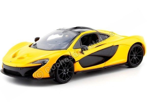 Cochesdemetal.es 2014 McLaren P1 Amarillo 1:24 Motor MAX 79325