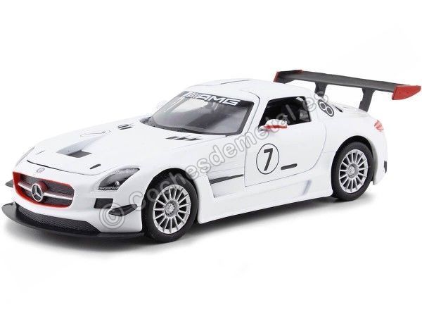 Cochesdemetal.es 2012 Mercedes SLS AMG GT3 7 White 1:24 Motor Max 73772