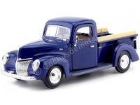 Cochesdemetal.es 1940 Ford Pickup Blue 1:24 Motor Max 73234