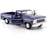 Cochesdemetal.es 1979 Ford F150 Pickup Custom Dark Blue 1:24 Motor Max 79346