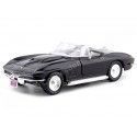 Cochesdemetal.es 1967 Chevrolet Corvette Convertible Black 1:24 Motor Max 73224