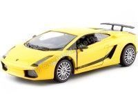 Cochesdemetal.es 2008 Lamborghini Gallardo Superleggera Yellow 1:24 Motor Max 73346