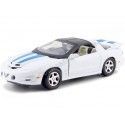 Cochesdemetal.es 1999 Pontiac Firebird White/Blue 1:24 Motor Max 73232