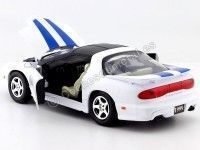 Cochesdemetal.es 1999 Pontiac Firebird White/Blue 1:24 Motor Max 73232